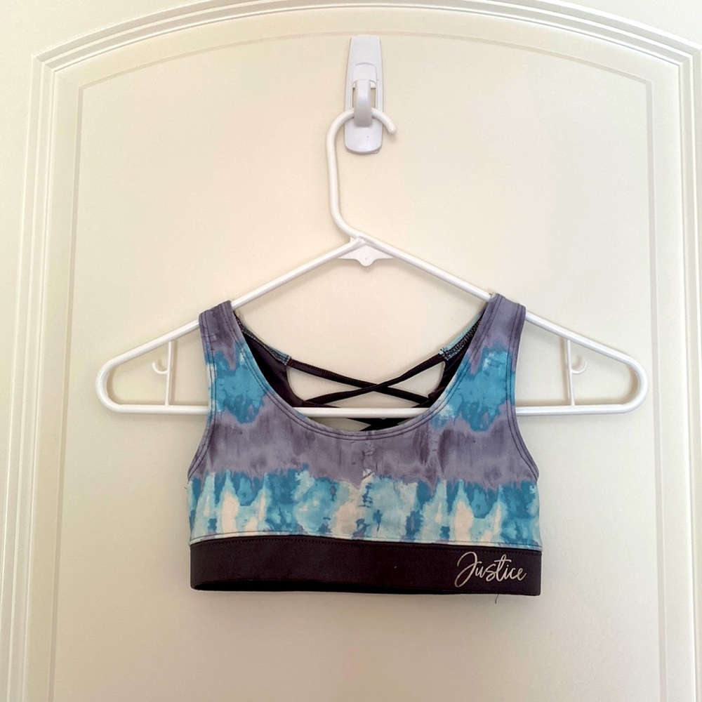 Justice girls tie dye training bra